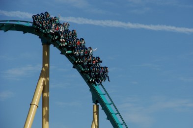 Rollercoaster at Seaworld Orlando